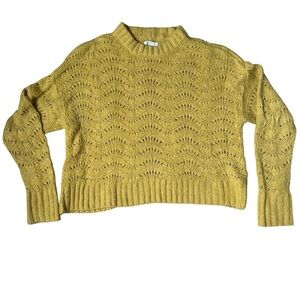 American Eagle Outfitters Mustard Cowl Neck Sweater